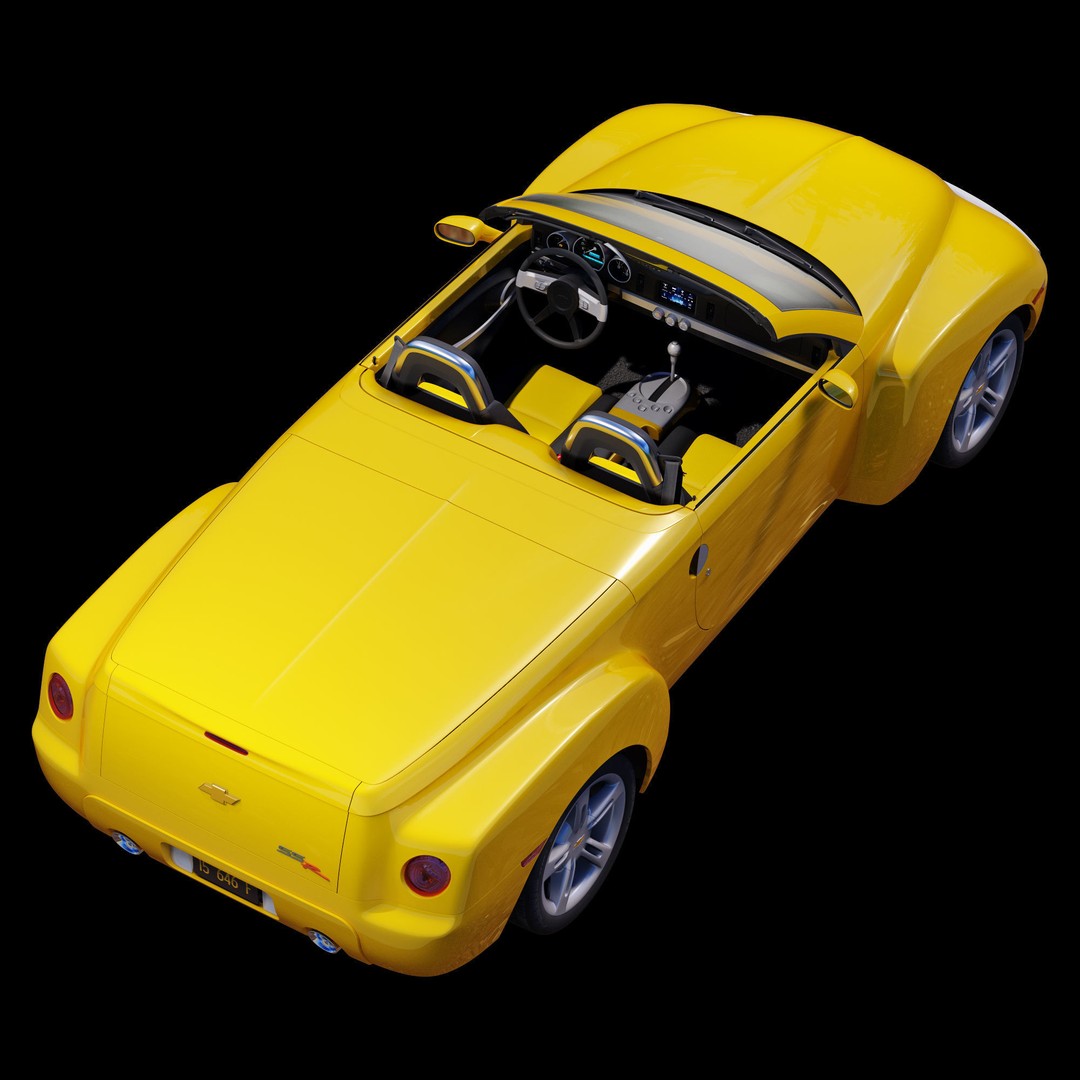 Chevrolet SSR 3D Model – High Poly Game-Ready Vehicle, FBX, OBJ - View 39
