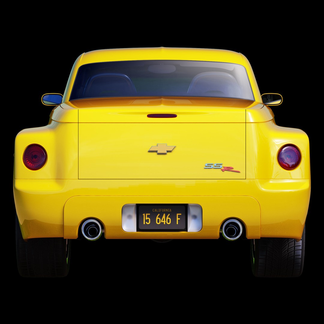 Chevrolet SSR 3D Model – High Poly Game-Ready Vehicle, FBX, OBJ - View 42