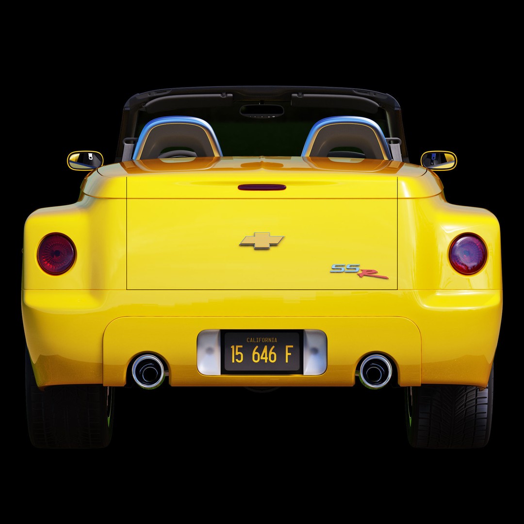 Chevrolet SSR 3D Model – High Poly Game-Ready Vehicle, FBX, OBJ - View 43