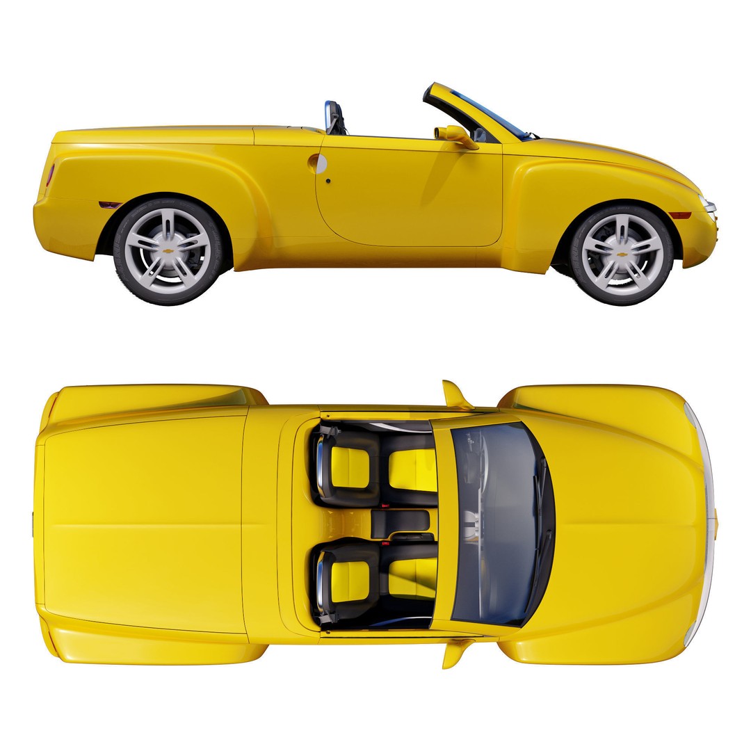 Chevrolet SSR 3D Model – High Poly Game-Ready Vehicle, FBX, OBJ - View 5