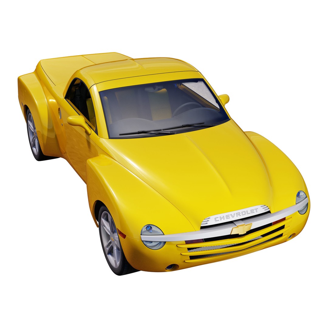 Chevrolet SSR 3D Model – High Poly Game-Ready Vehicle, FBX, OBJ - View 6