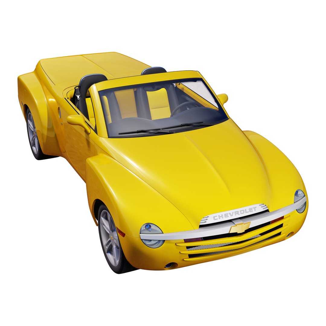Chevrolet SSR 3D Model – High Poly Game-Ready Vehicle, FBX, OBJ - View 7