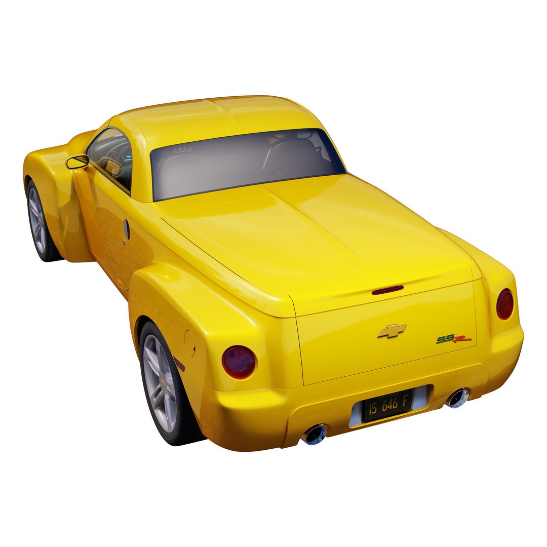 Chevrolet SSR 3D Model – High Poly Game-Ready Vehicle, FBX, OBJ - View 8