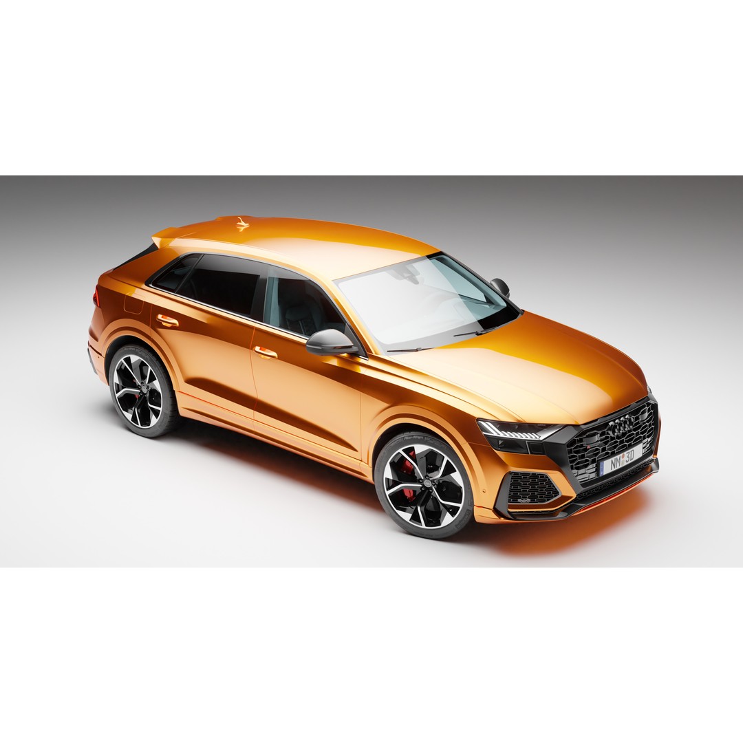 Audi RS Q8 3D Model – High Poly Vehicle, PBR Textures, Blender - View 11