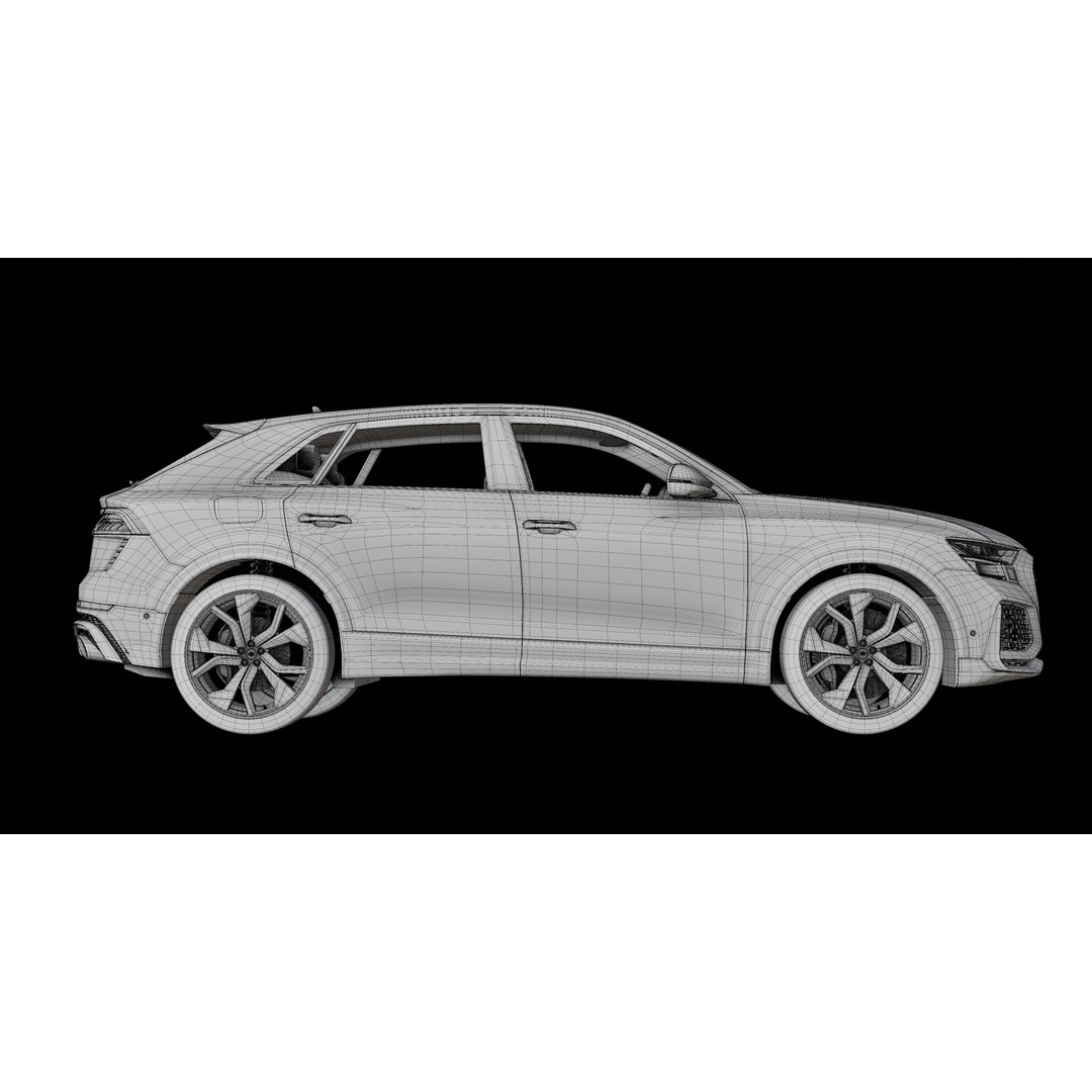 Audi RS Q8 3D Model – High Poly Vehicle, PBR Textures, Blender - View 27