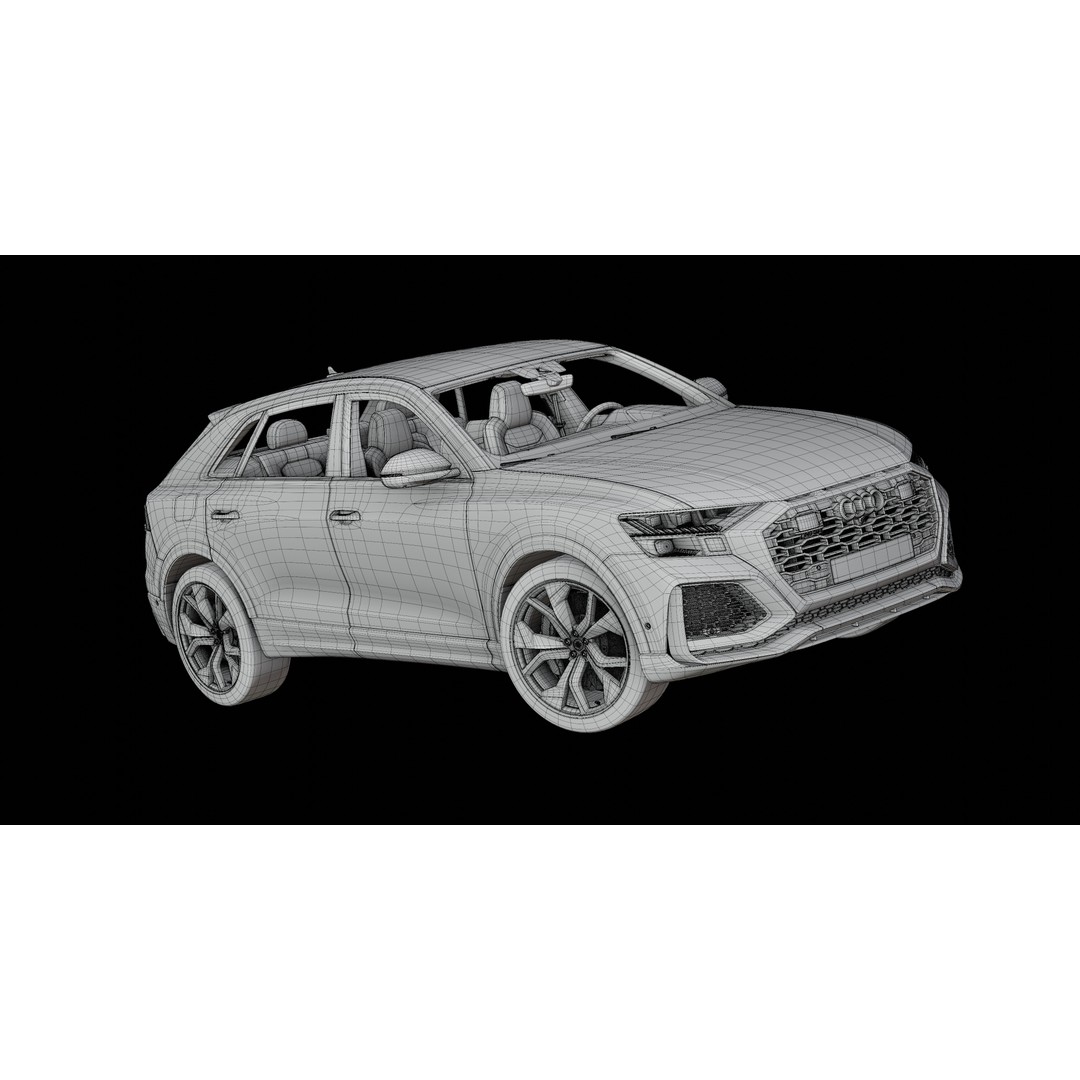 Audi RS Q8 3D Model – High Poly Vehicle, PBR Textures, Blender - View 28