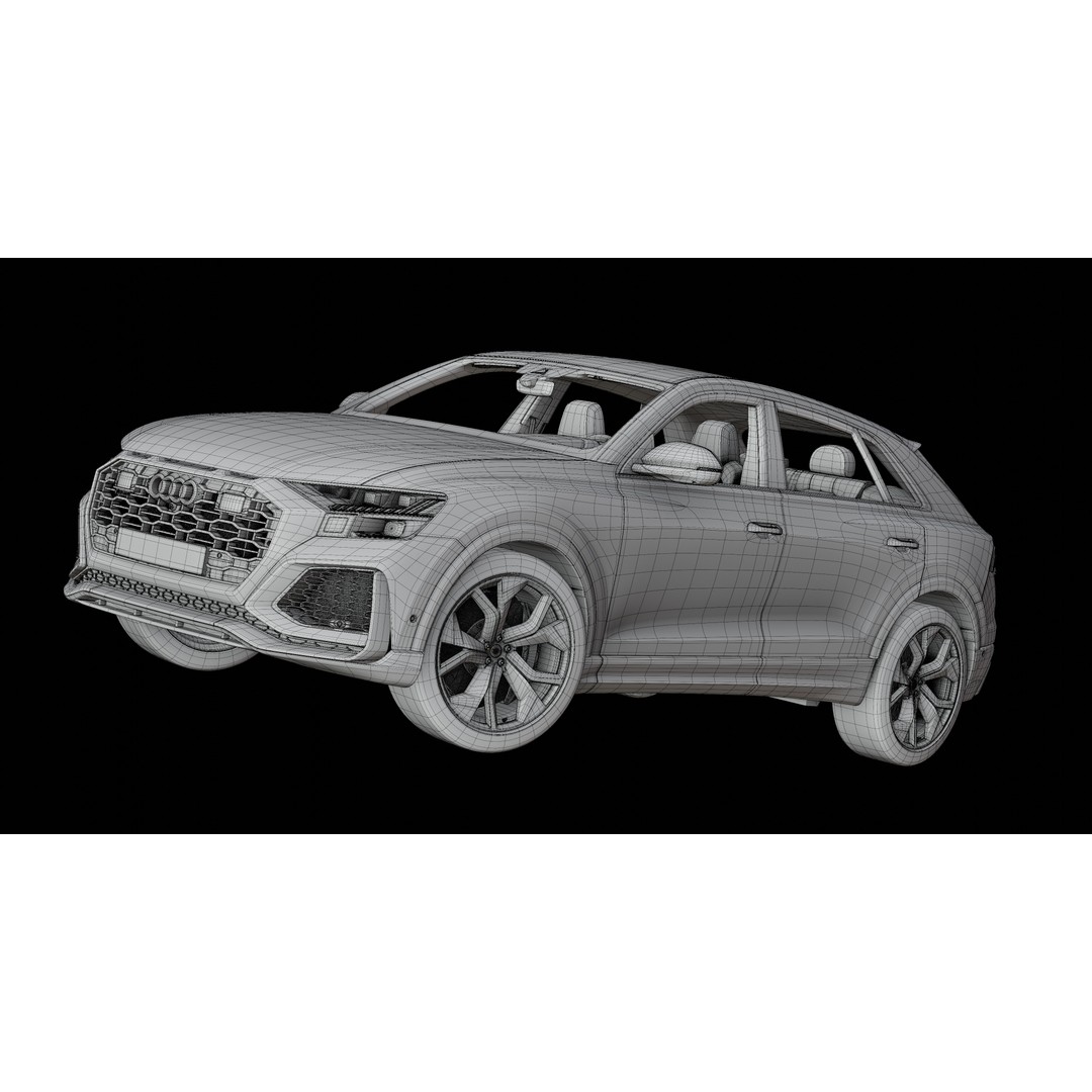 Audi RS Q8 3D Model – High Poly Vehicle, PBR Textures, Blender - View 29
