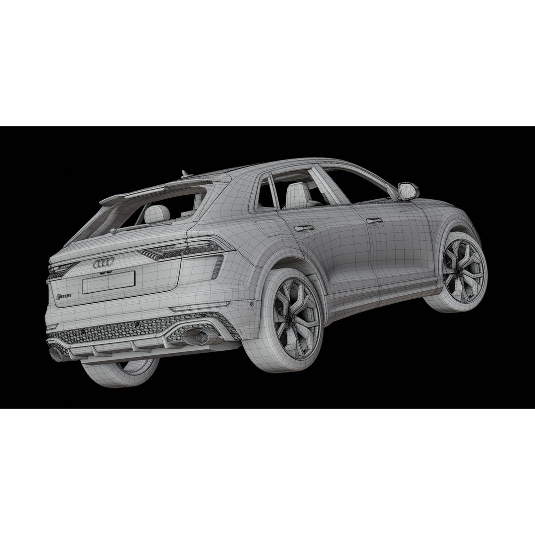 Audi RS Q8 3D Model – High Poly Vehicle, PBR Textures, Blender - View 30