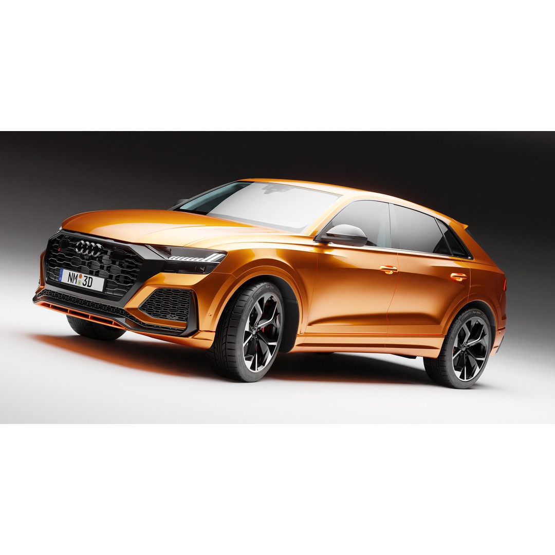 Audi RS Q8 3D Model – High Poly Vehicle, PBR Textures, Blender - View 4