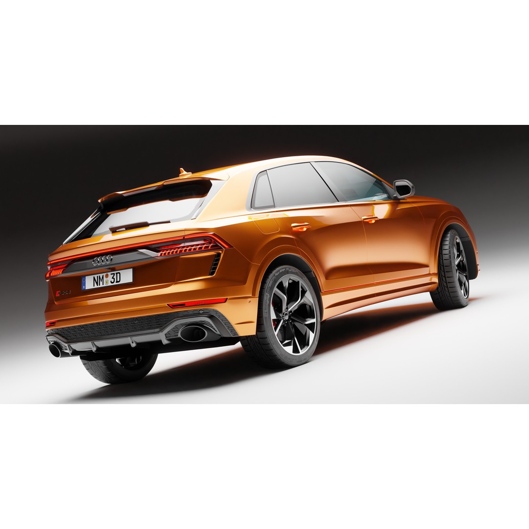 Audi RS Q8 3D Model – High Poly Vehicle, PBR Textures, Blender - View 5