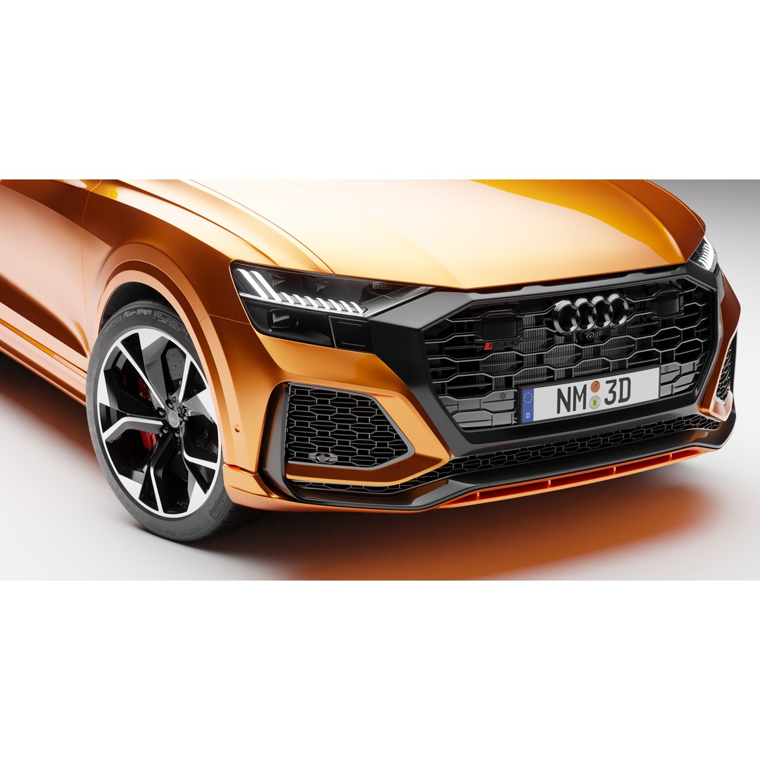Audi RS Q8 3D Model – High Poly Vehicle, PBR Textures, Blender - View 7