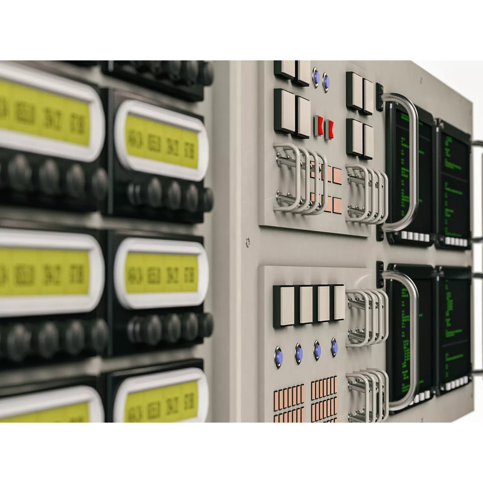 Control Panel Bundle - Game-Ready 3D Model - View 2