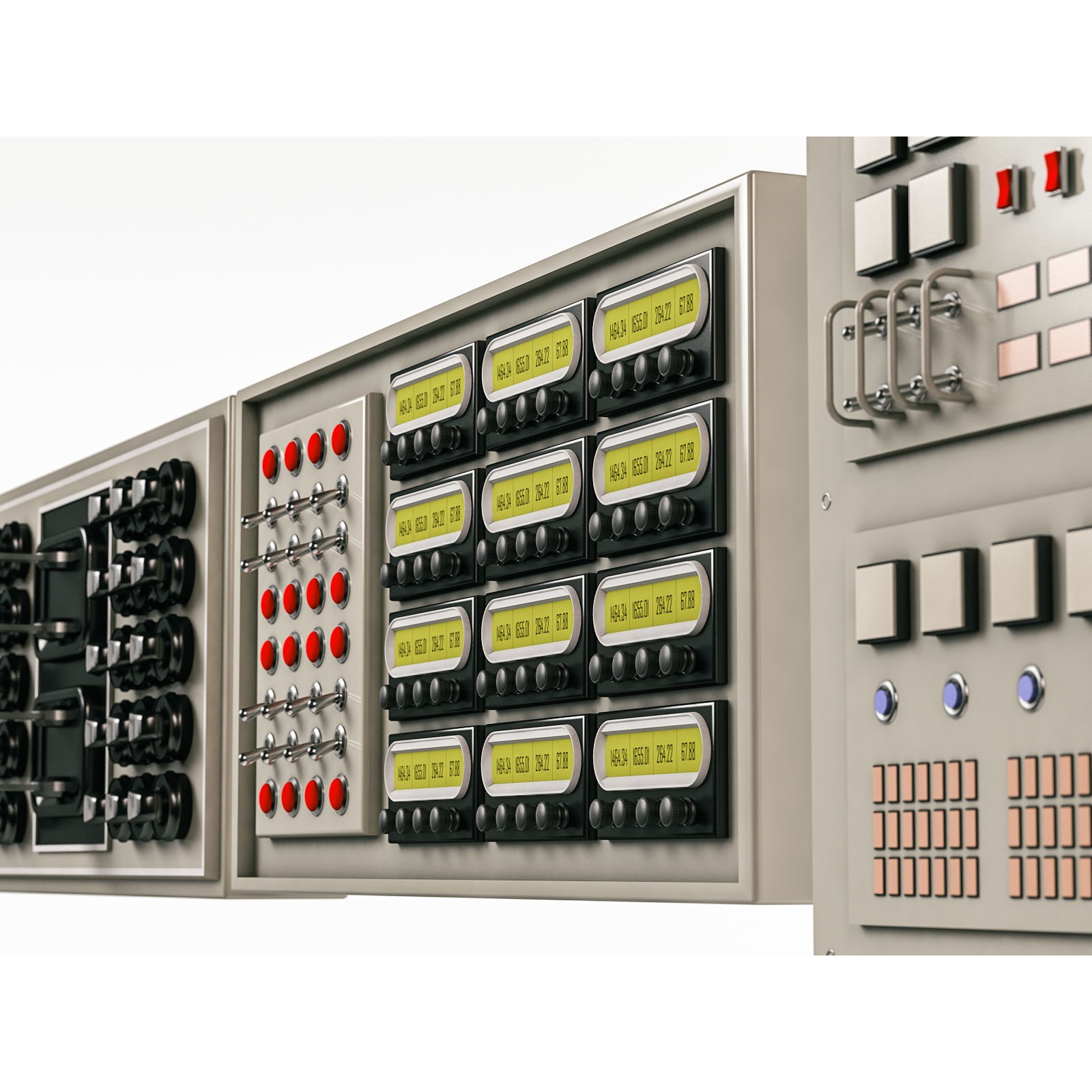 Control Panel Bundle - Game-Ready 3D Model - View 5