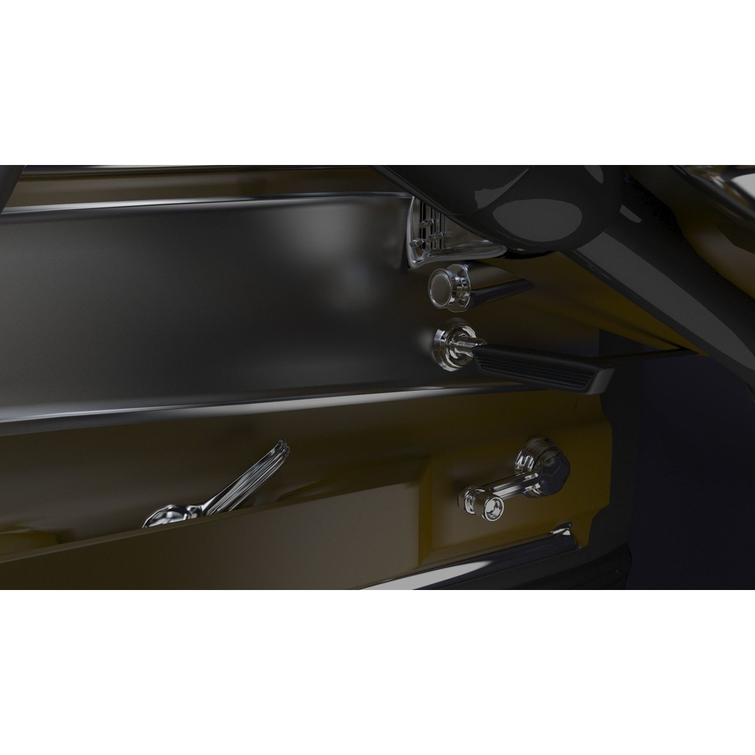 Shelby GT500 1967 3D Model – Low Poly Game Asset, FBX, Rigged - View 14