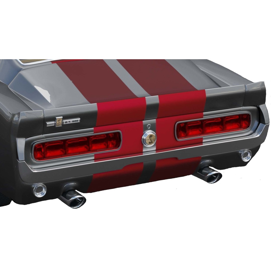 Shelby GT500 1967 3D Model – Low Poly Game Asset, FBX, Rigged - View 7