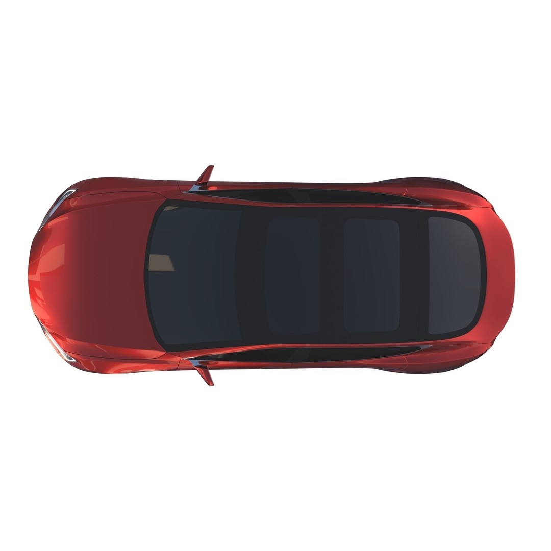 Tesla Model S 2016 3D Model – High Poly PBR Asset, Blender, FBX, OBJ - View 13