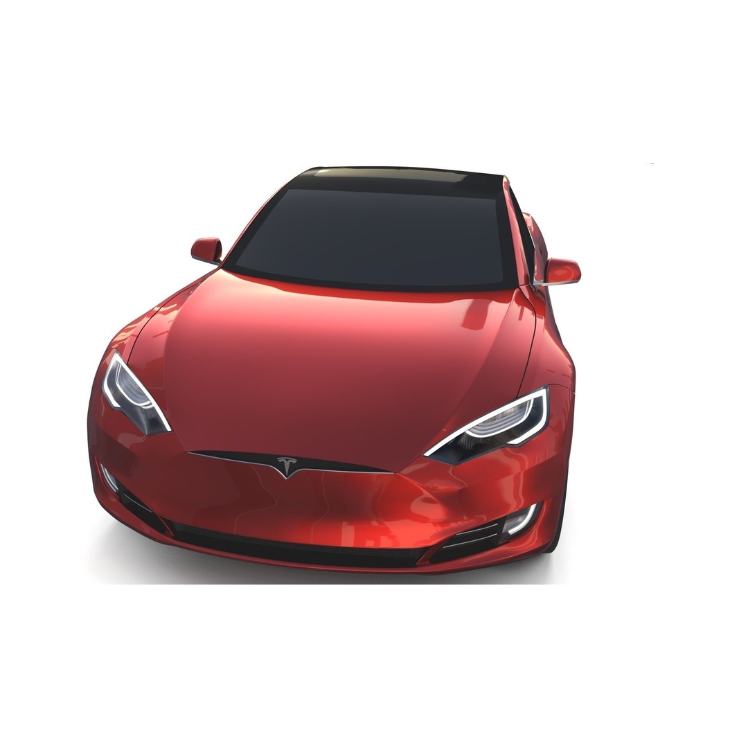 Tesla Model S 2016 3D Model – High Poly PBR Asset, Blender, FBX, OBJ - View 15
