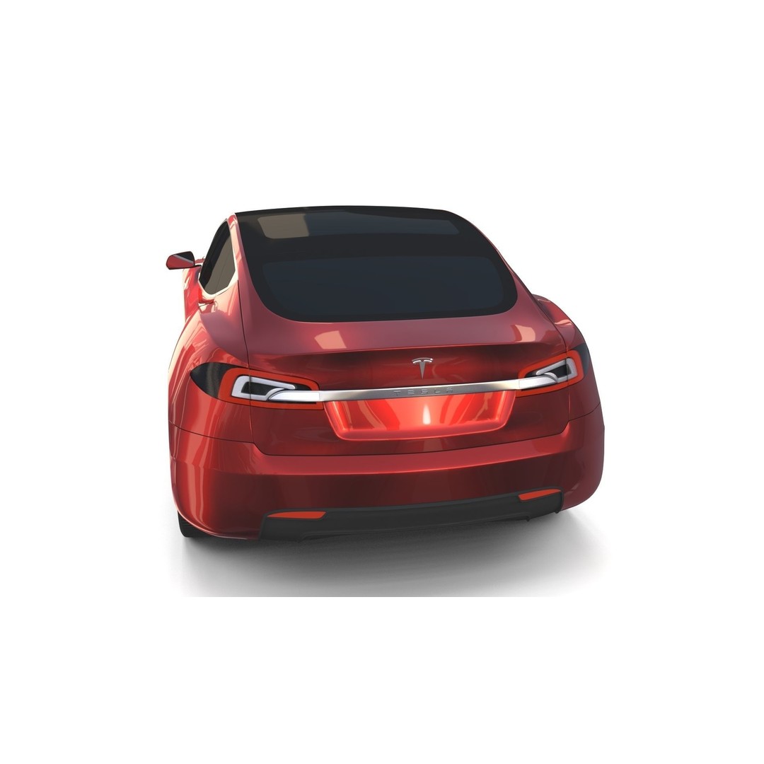 Tesla Model S 2016 3D Model – High Poly PBR Asset, Blender, FBX, OBJ - View 17