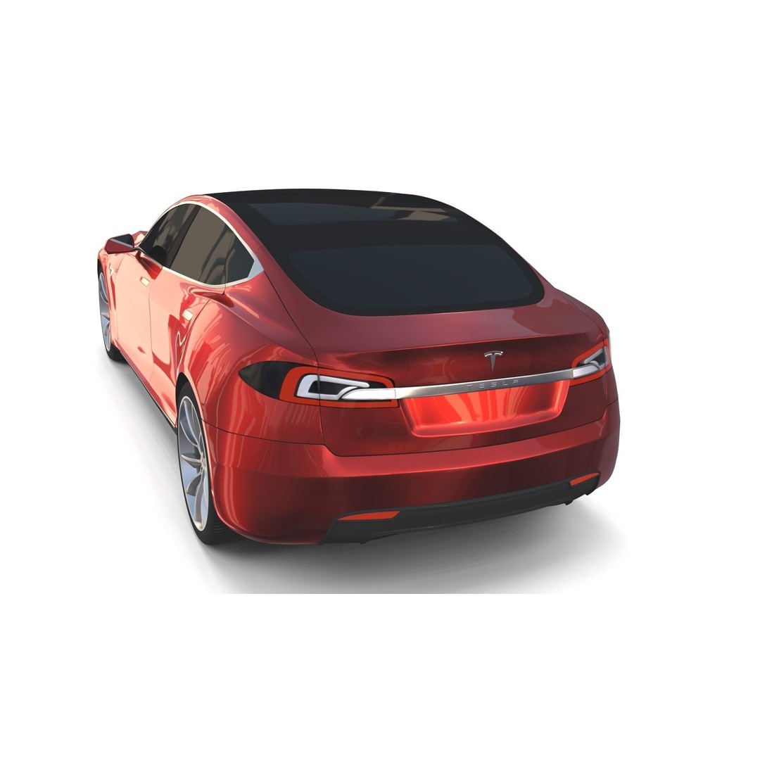 Tesla Model S 2016 3D Model – High Poly PBR Asset, Blender, FBX, OBJ - View 21