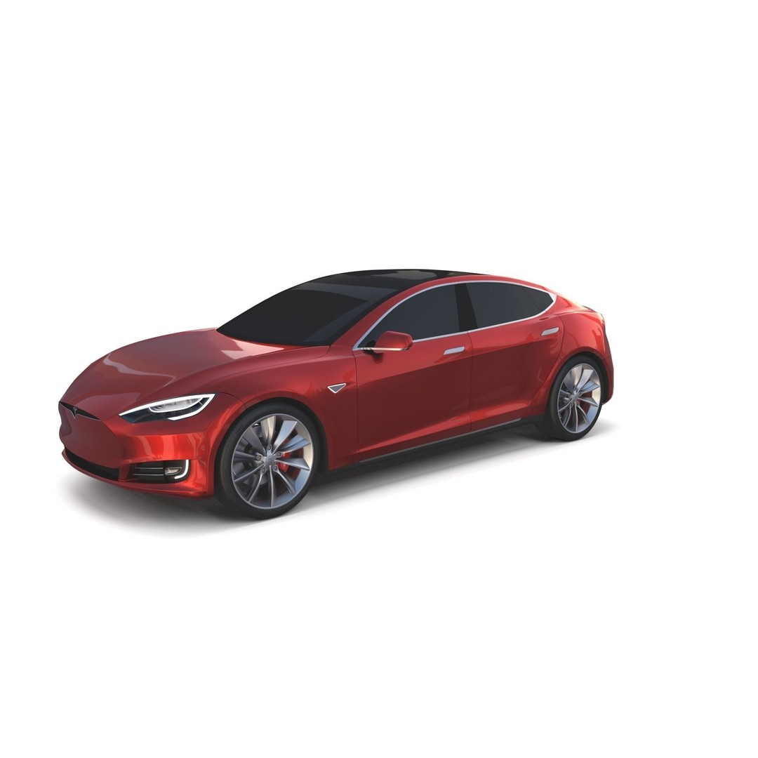 Tesla Model S 2016 3D Model – High Poly PBR Asset, Blender, FBX, OBJ - View 41
