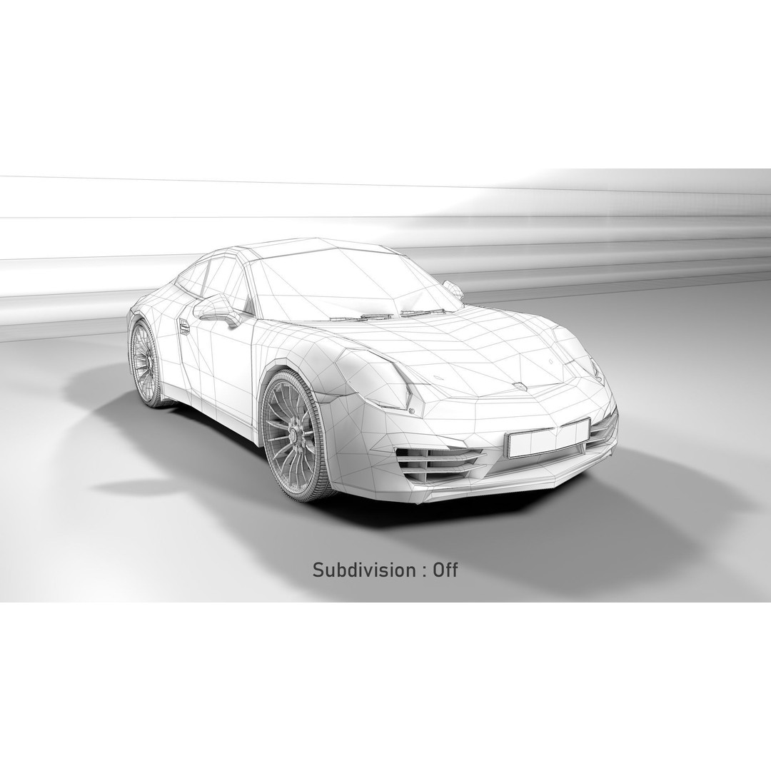 Porsche 911 3D Model – Realistic Sport Car, FBX, OBJ, PBR - View 15