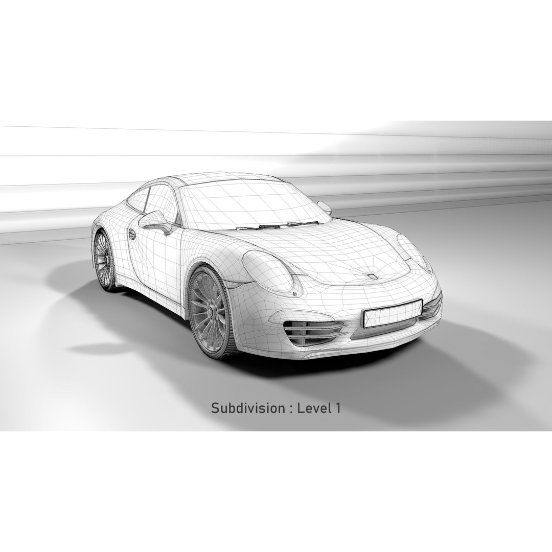 Porsche 911 3D Model – Realistic Sport Car, FBX, OBJ, PBR - View 16