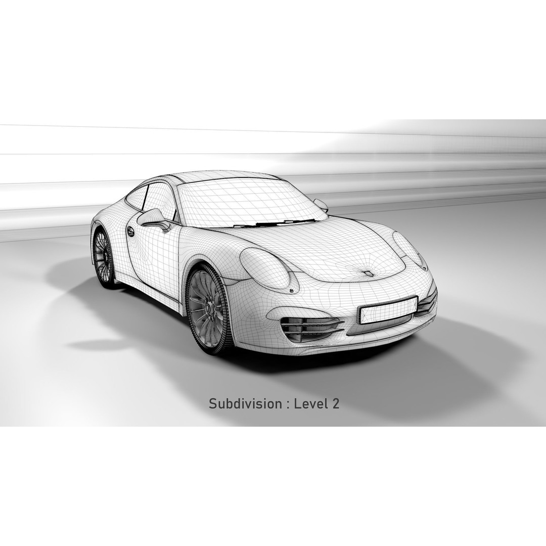 Porsche 911 3D Model – Realistic Sport Car, FBX, OBJ, PBR - View 17