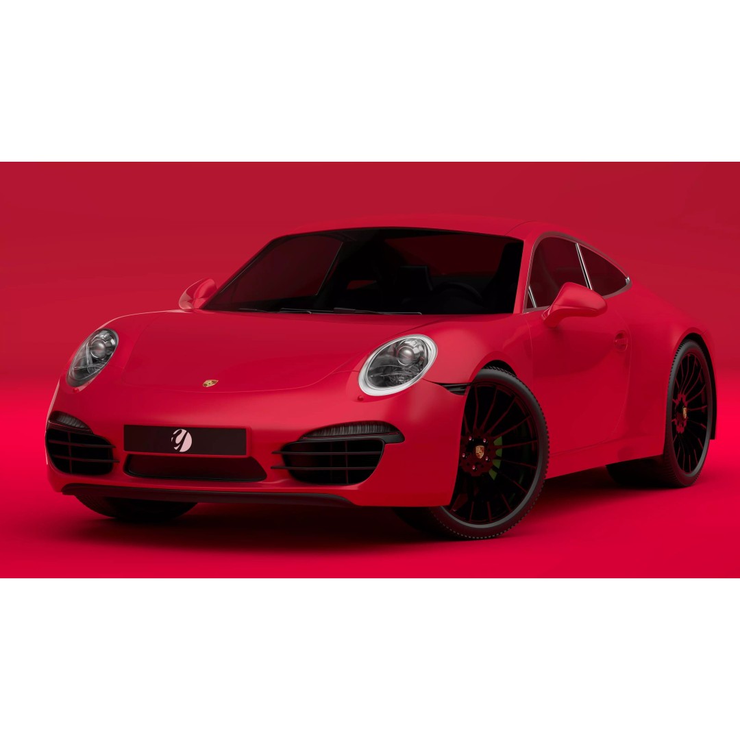 Porsche 911 3D Model – Realistic Sport Car, FBX, OBJ, PBR - View 2