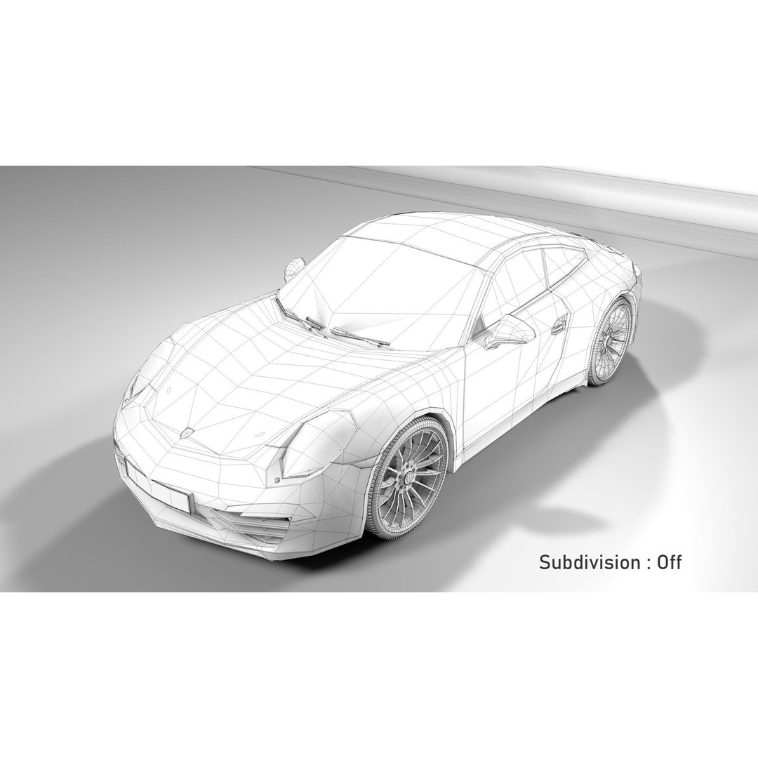 Porsche 911 3D Model – Realistic Sport Car, FBX, OBJ, PBR - View 21