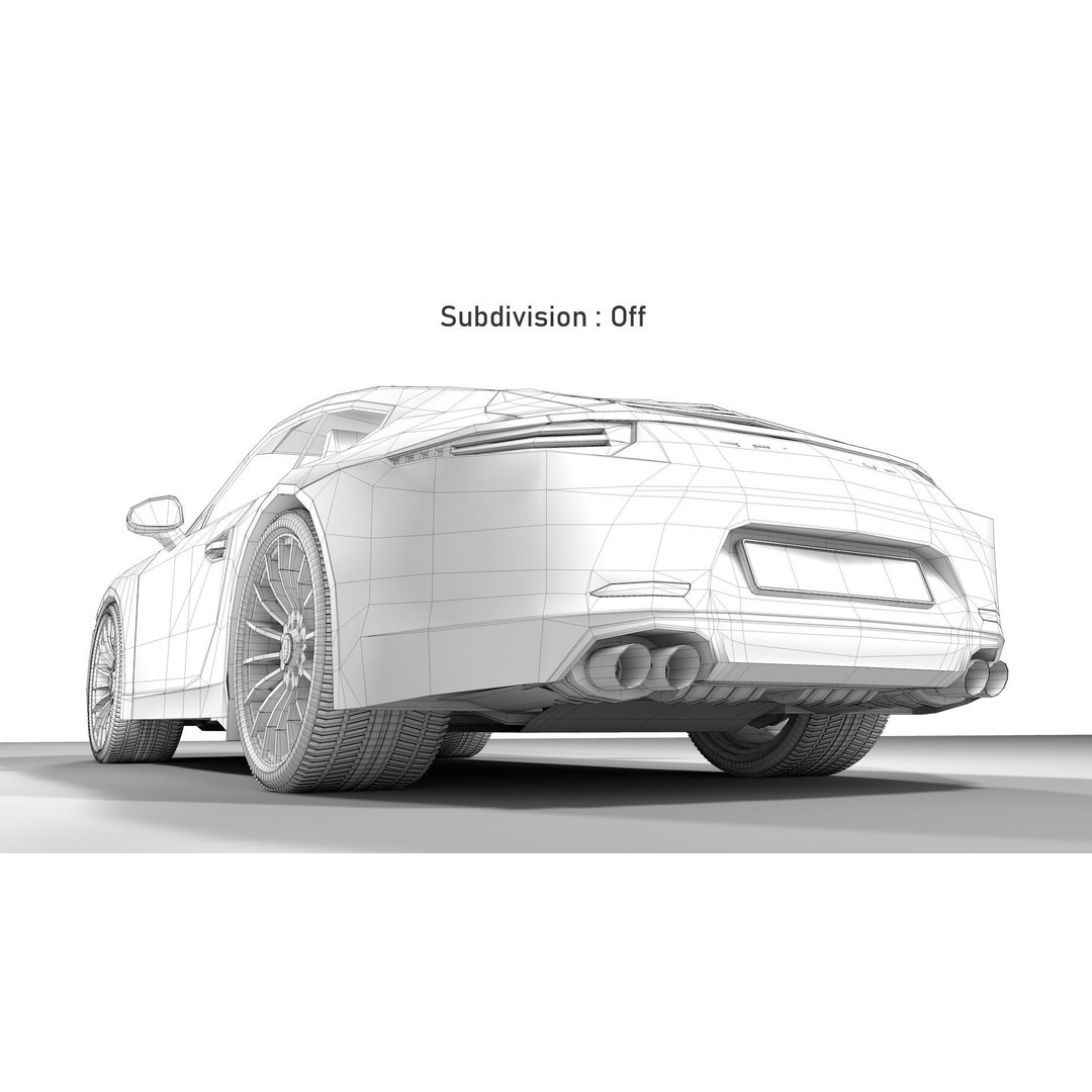 Porsche 911 3D Model – Realistic Sport Car, FBX, OBJ, PBR - View 30