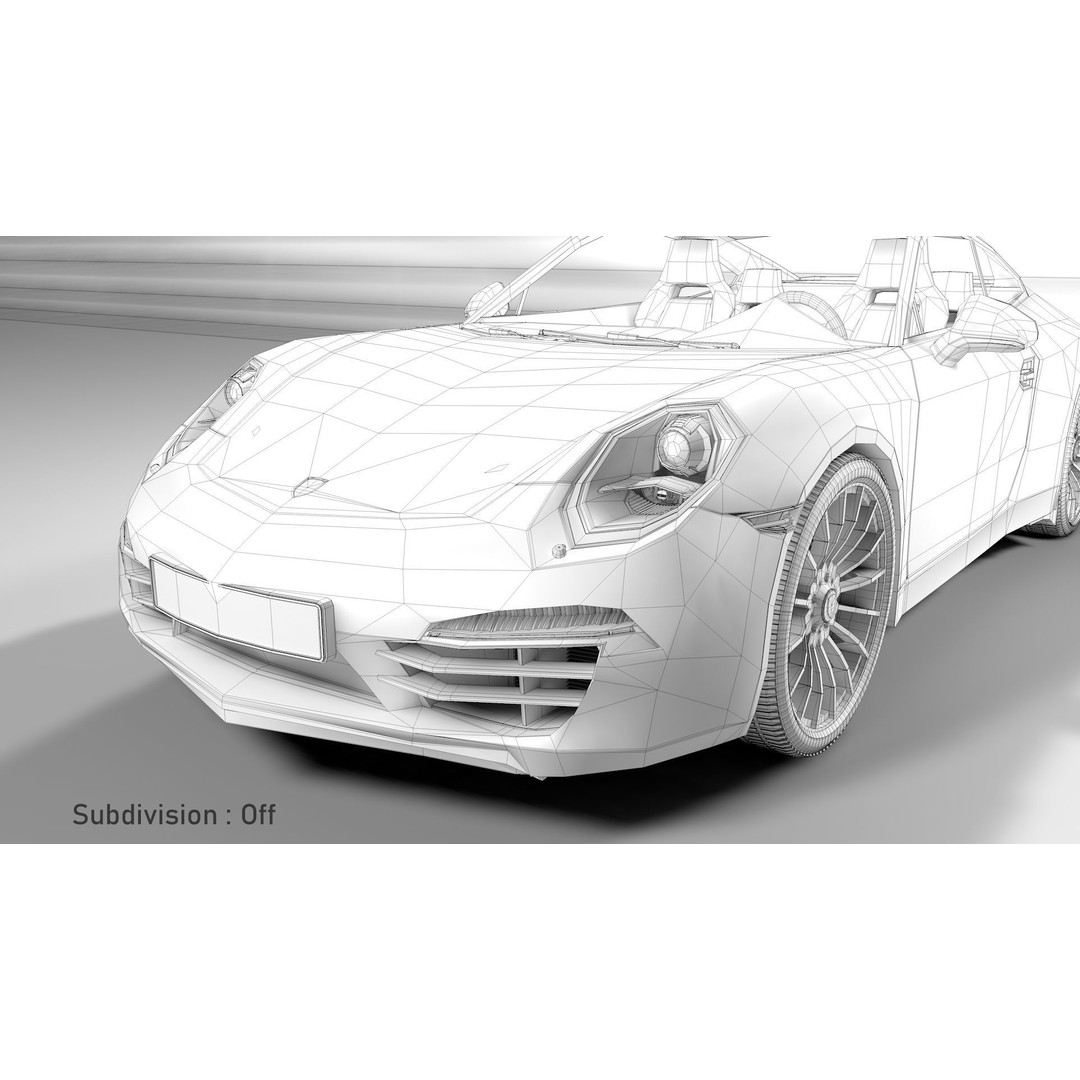 Porsche 911 3D Model – Realistic Sport Car, FBX, OBJ, PBR - View 33