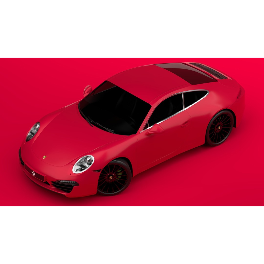 Porsche 911 3D Model – Realistic Sport Car, FBX, OBJ, PBR - View 6