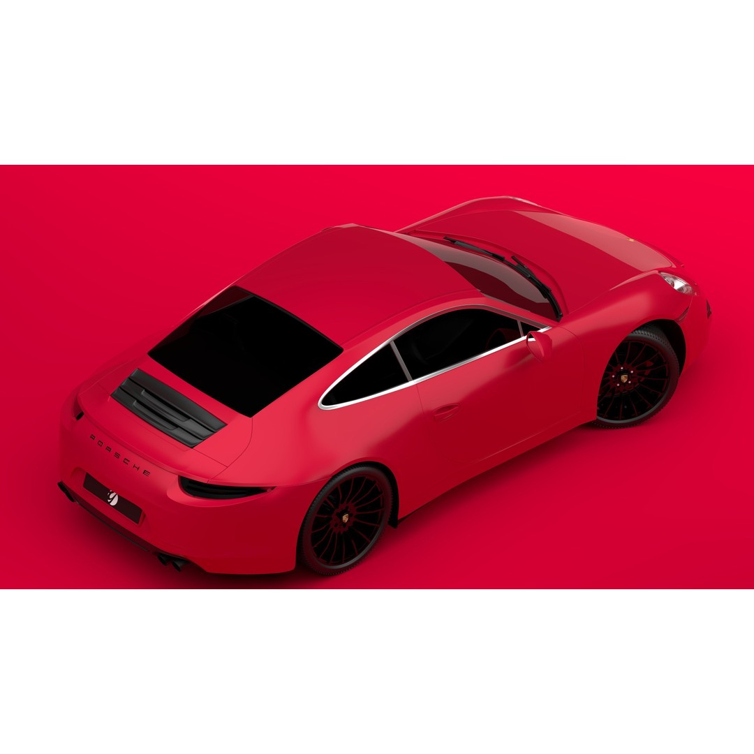Porsche 911 3D Model – Realistic Sport Car, FBX, OBJ, PBR - View 7