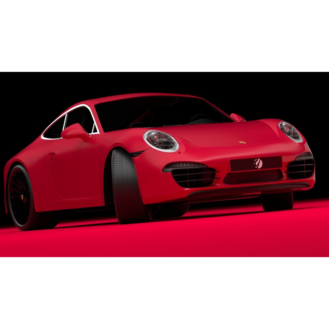Porsche 911 3D Model – Realistic Sport Car, FBX, OBJ, PBR - View 8