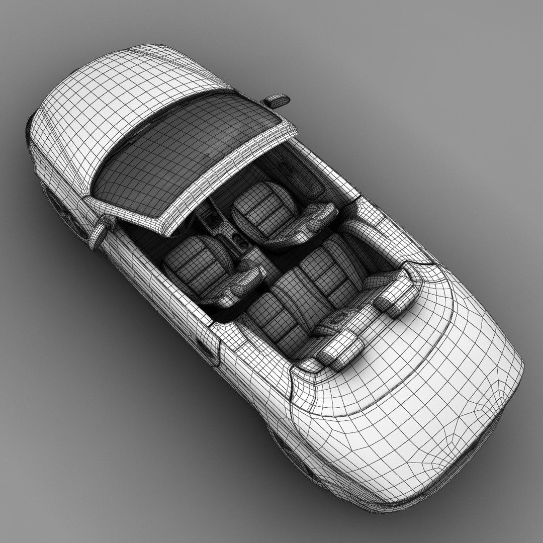 Volkswagen Eos 3D Model – Realistic Convertible Car Asset, FBX - View 16