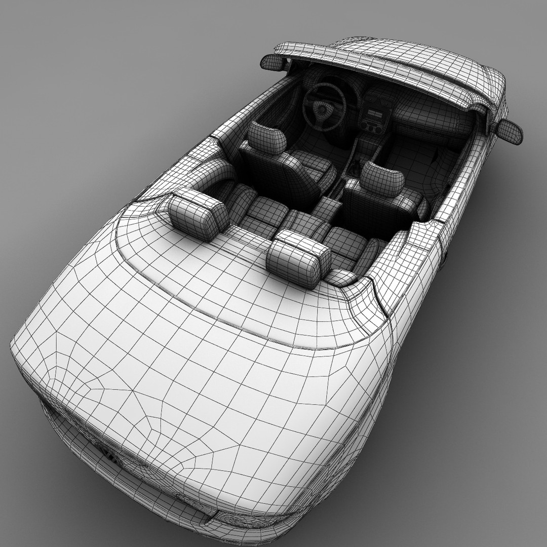 Volkswagen Eos 3D Model – Realistic Convertible Car Asset, FBX - View 18
