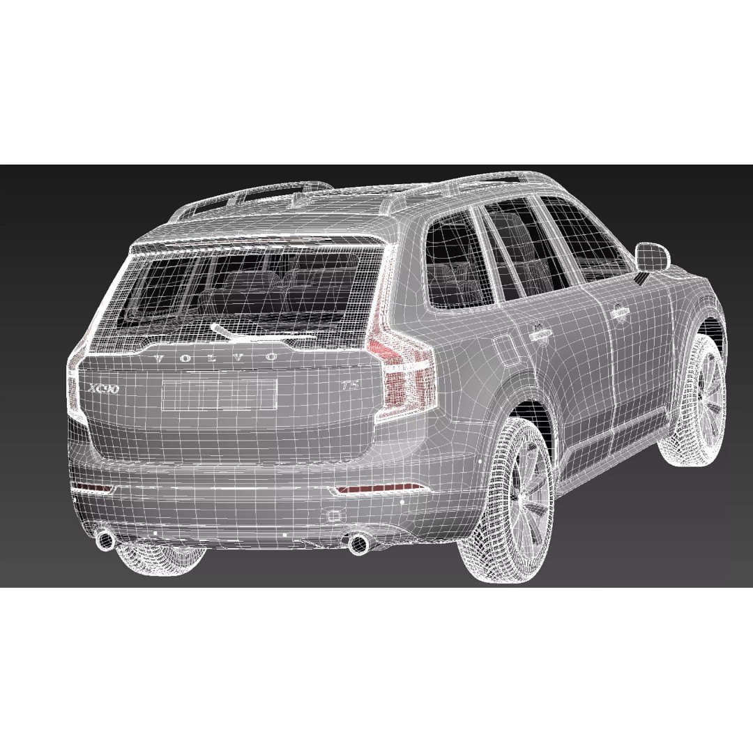 Volvo XC90 3D Model – High Poly SUV Asset, FBX, 3dsmax