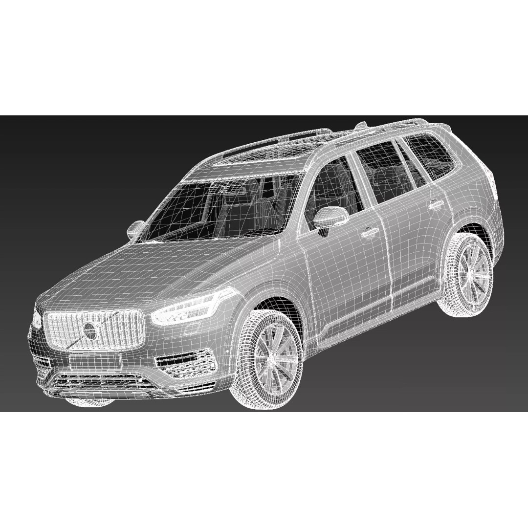 Volvo XC90 3D Model – High Poly SUV Asset, FBX, 3dsmax - View 18