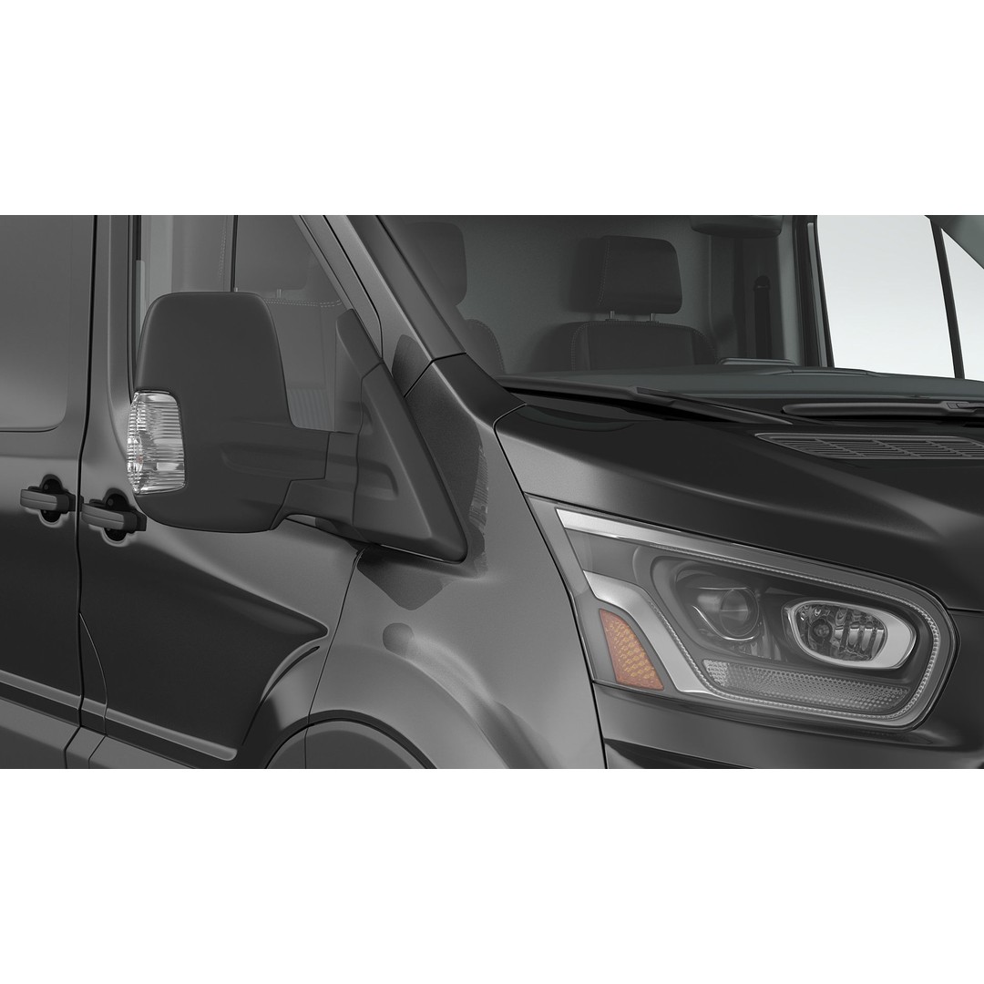 Cargo Van 3D Model – Modern Black LCV for Delivery Services, FBX - View 12