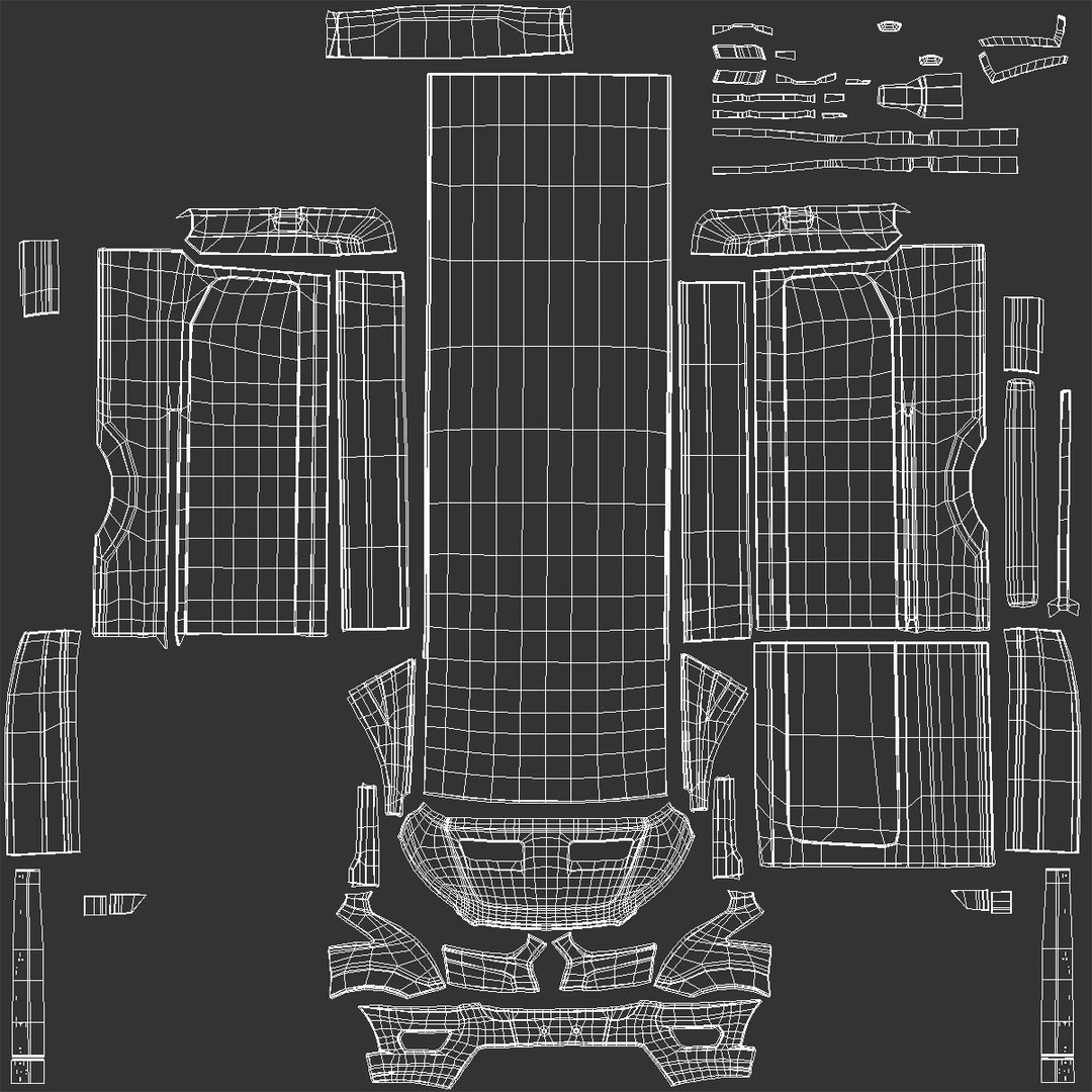 Cargo Van 3D Model – Modern Black LCV for Delivery Services, FBX - View 21