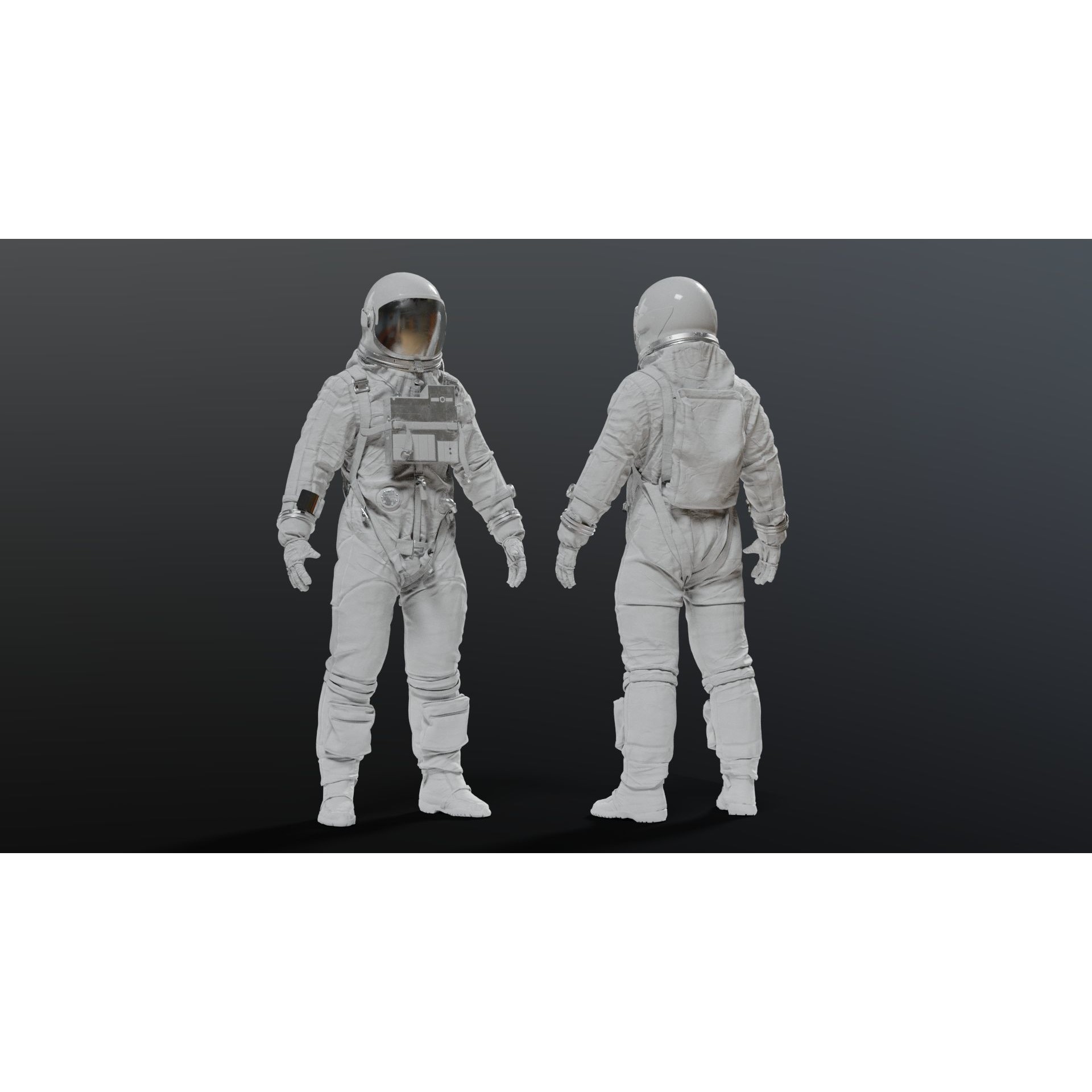 Gemini G5C Spacesuit - Game-Ready 3D Model - View 13