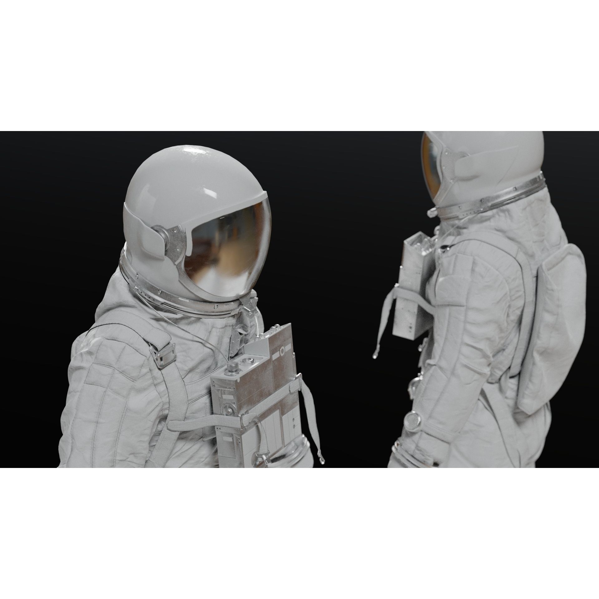 Gemini G5C Spacesuit - Game-Ready 3D Model - View 15