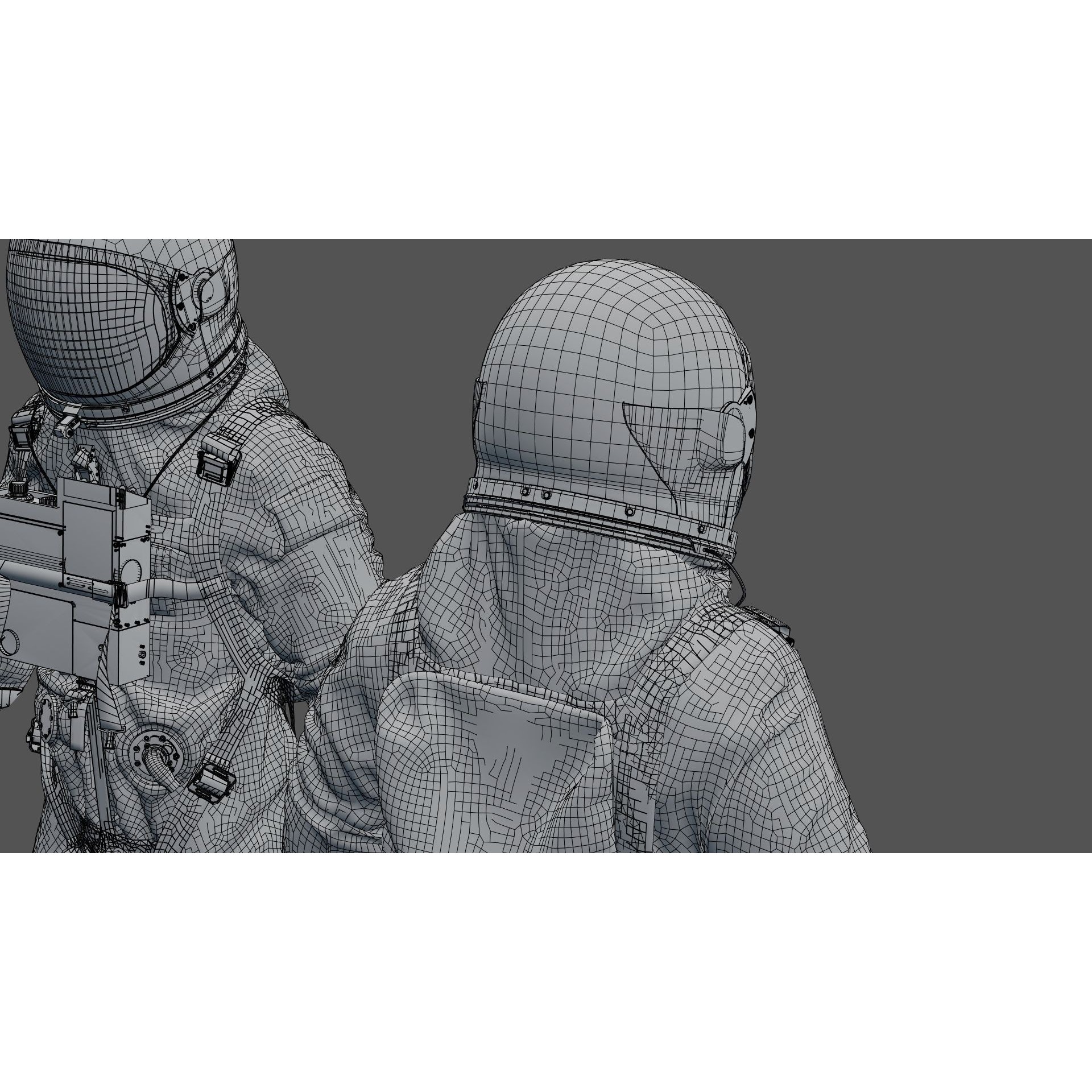 Gemini G5C Spacesuit - Game-Ready 3D Model - View 27