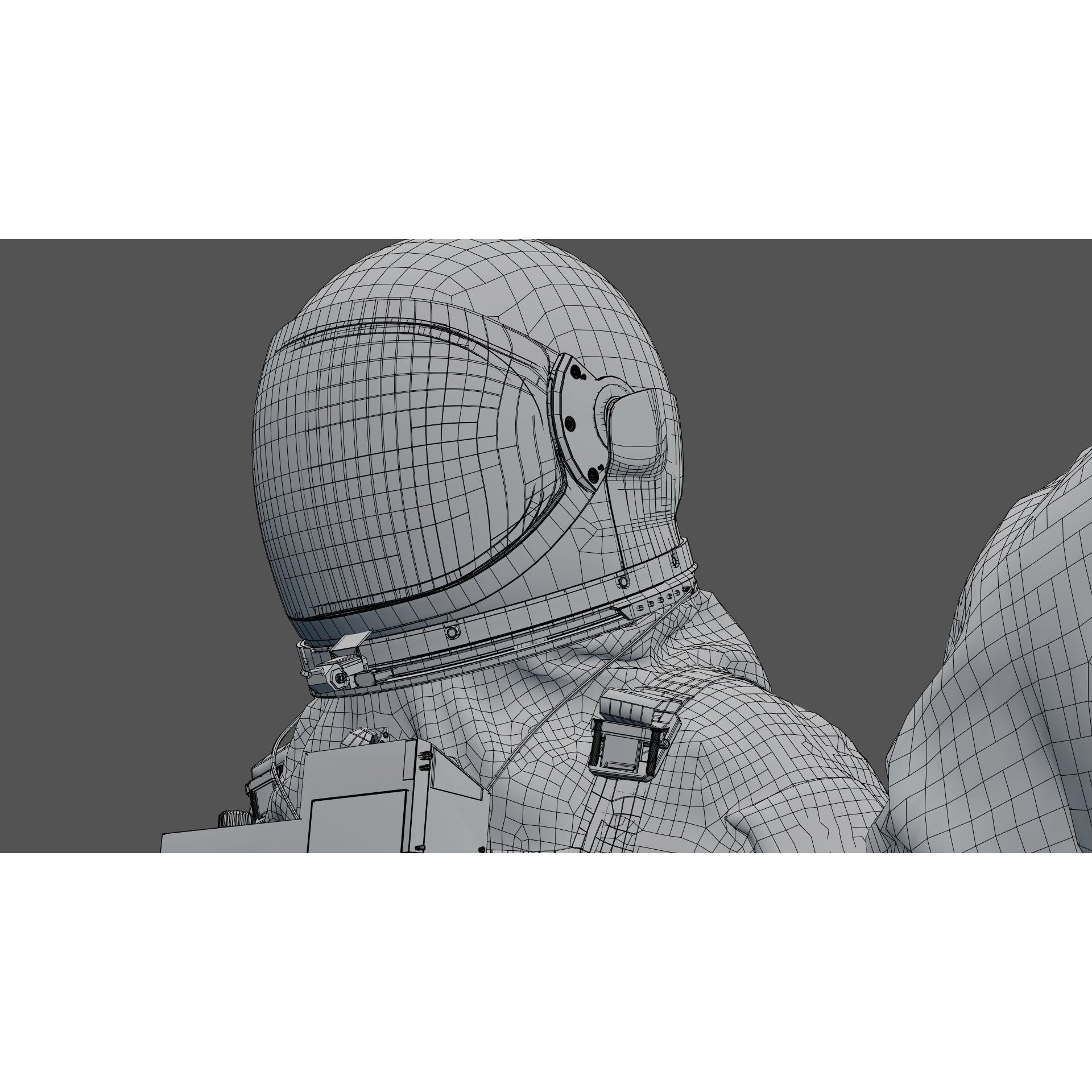 Gemini G5C Spacesuit - Game-Ready 3D Model - View 28