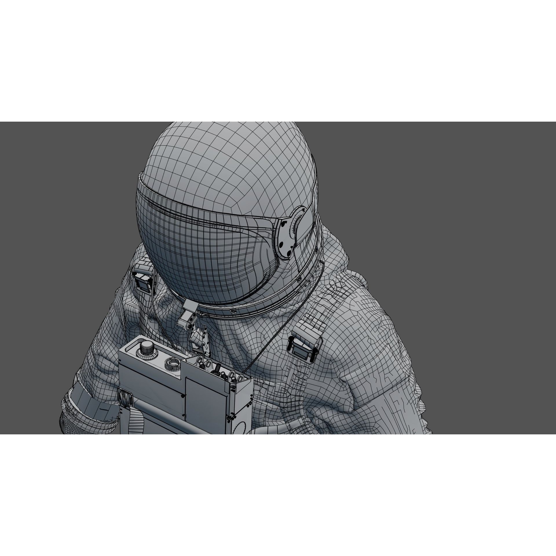 Gemini G5C Spacesuit - Game-Ready 3D Model - View 29