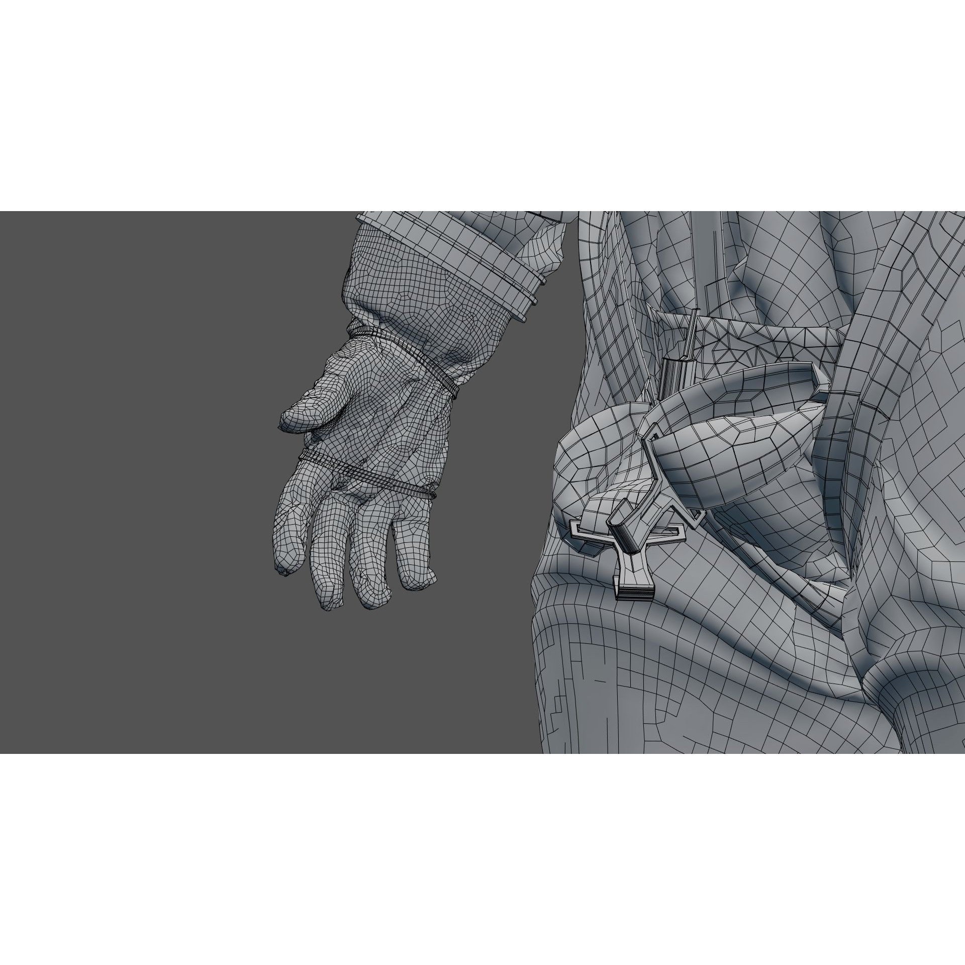 Gemini G5C Spacesuit - Game-Ready 3D Model - View 31