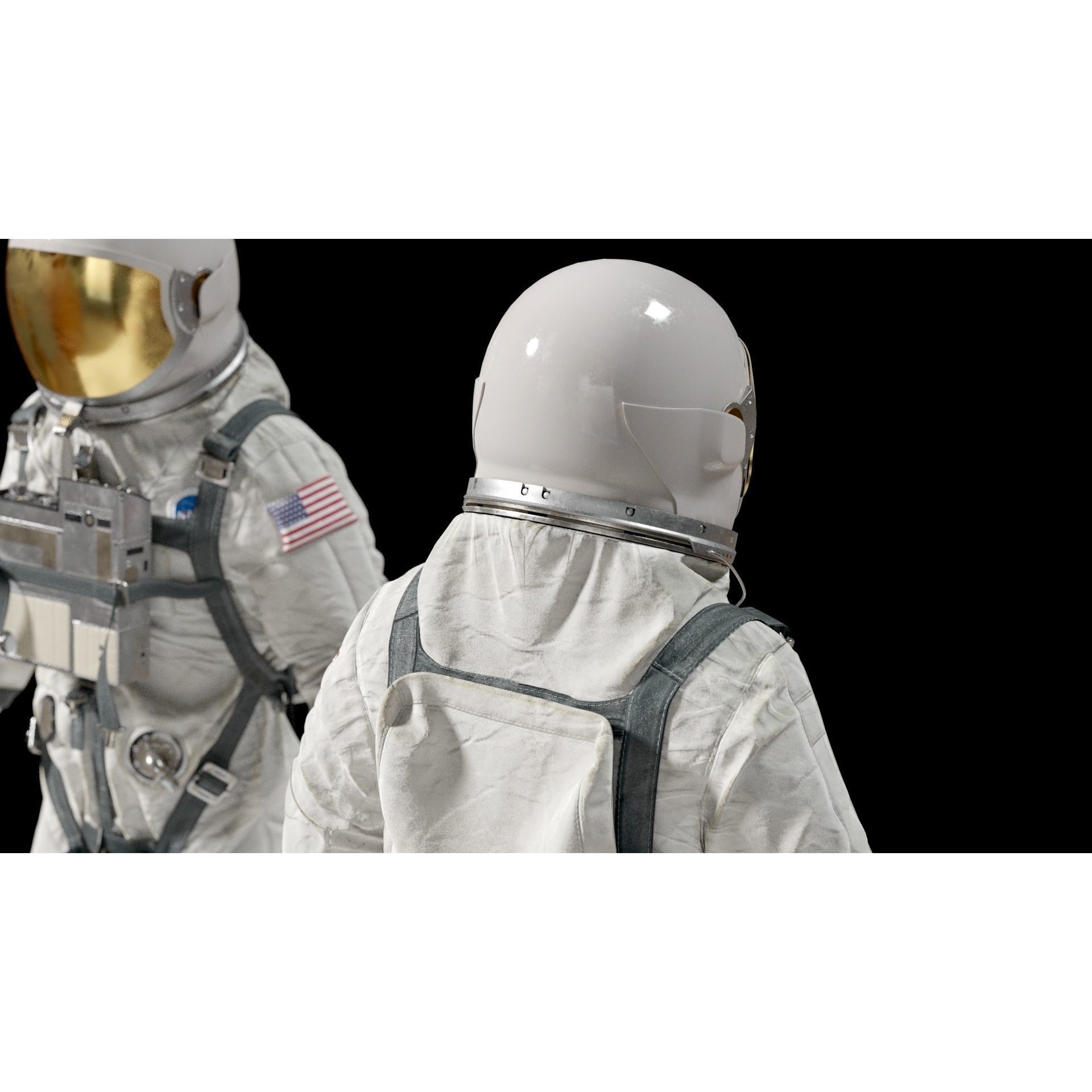 Gemini G5C Spacesuit - Game-Ready 3D Model - View 5