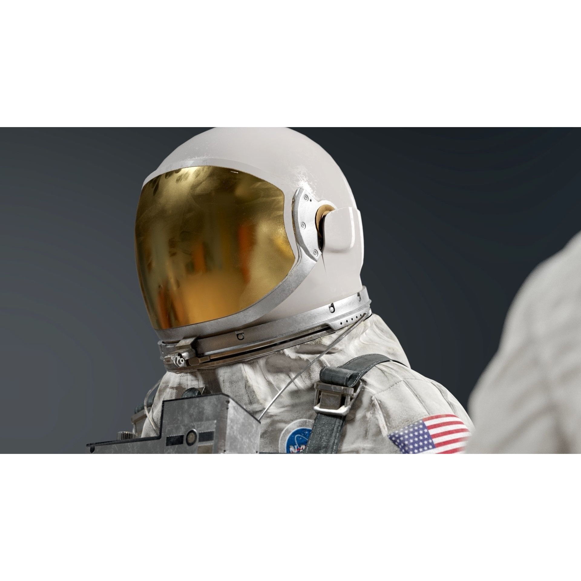 Gemini G5C Spacesuit - Game-Ready 3D Model - View 6