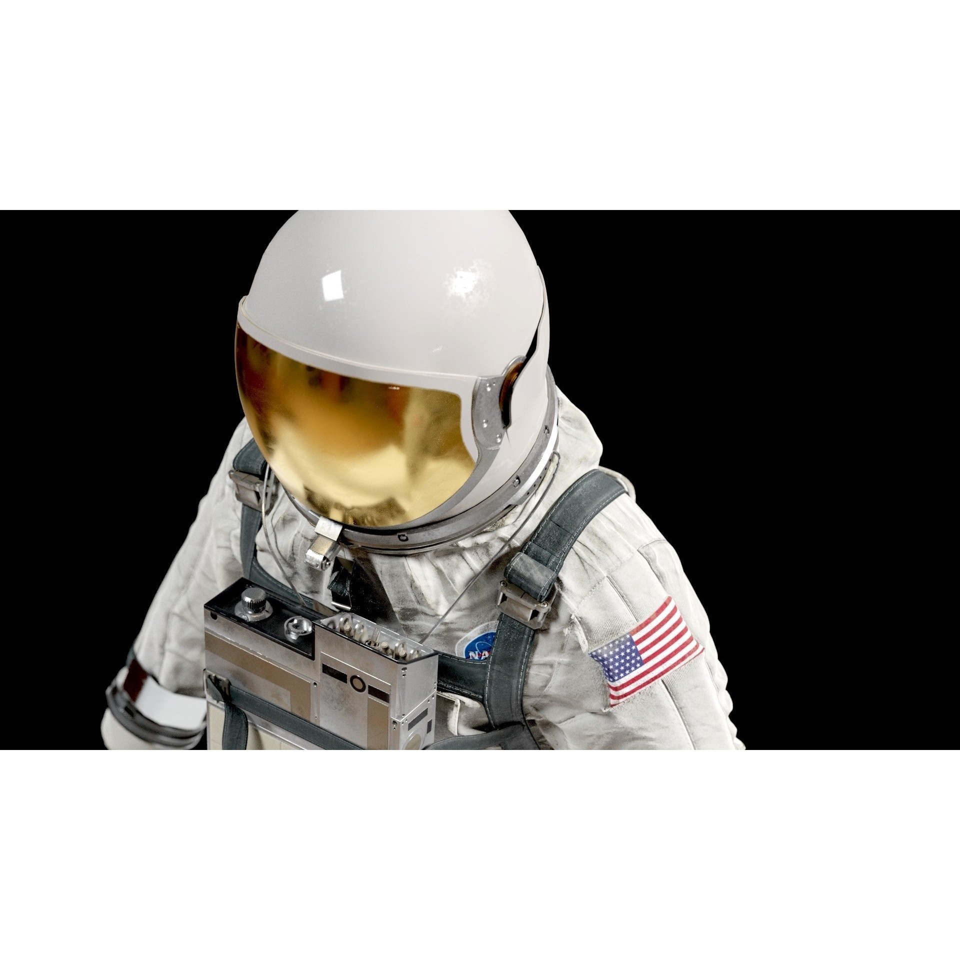 Gemini G5C Spacesuit - Game-Ready 3D Model - View 7
