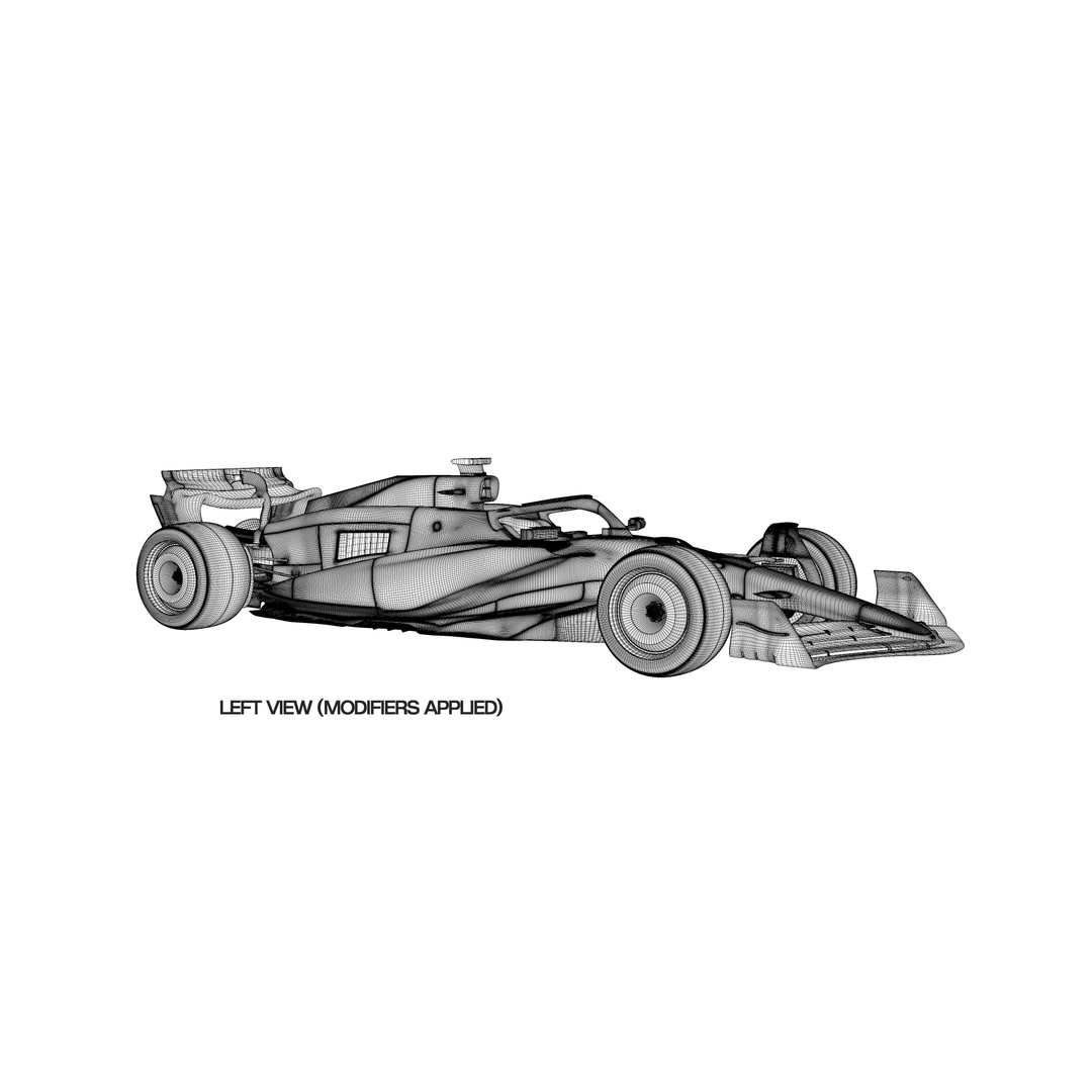 F1 2024 Concept Car 3D Model – High Poly, PBR Textured, Blender - View 11